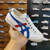 Onitsuka Tiger Mexico 66 Slipon White BlueRed Girls D 1874