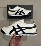Onitsuka Tiger Mexico 66 Cream Black Gold Girls & Womens D 1863