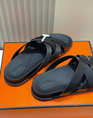 HERMES KAZIMIR BLACK PREMIUM SLIDE