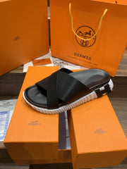 HERMES INFRA BLACK WHITE PREMIUM SLIDE