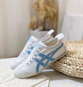 Onitsuka Tiger Mexico 66 Slip On Light Blue White Girls 7A Premium (D 1747)