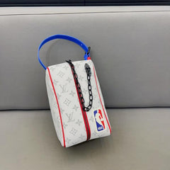 Louis Vuitton X NBA Cloakroom Dopp Kit Monogram LV With OG Box & Dust Bag 85149 White