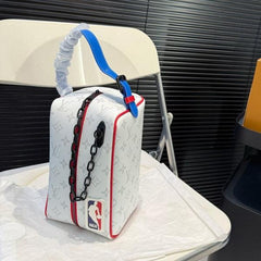 Louis Vuitton X NBA Cloakroom Dopp Kit Monogram LV With OG Box & Dust Bag 85149 White