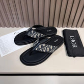 DIOR ALIAS THONG OBLIQUE JACQUARD PREMIUM SLIDE
