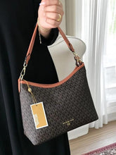 Michael Kors Maeve Large Logo Tote Bag With Dust Cover & Carry Bag M8453 Coffee Brown