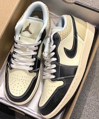 Air jordan 1 low se coconut milk black fix