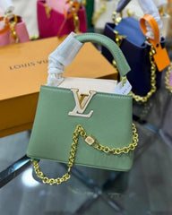 Louis Vuitton Capucines Mini Green OG Double Box With Dust Bag 968157 5