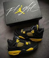 Nike Air Jordan Retro 4 THUNDER YELLOW SEMI UA