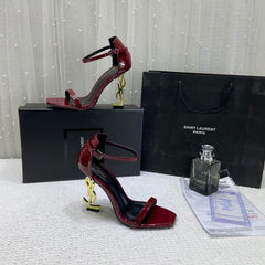 YSL Opyum Heels Premium Wine with OG Box & Carry Bag