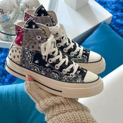 CONVERSE CHUCK TYLOR ALL STAR 70 OFF SPRING PAISLEY BLACK