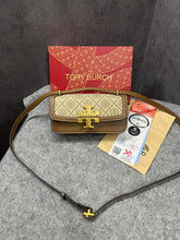 Tory Burch Eleanor T Monogram Small Convertible Shoulder Bag Hazelnut Brown With OG Box & Dust Cover 861568 (Copy) (Copy)