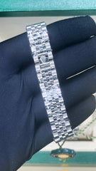 rolex full silver for her womens girls