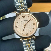 emporio armani two tone rose watch for her womens girls