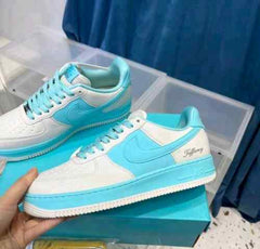 nike airforce 1 x tiffany grey blue for her sale
