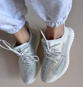 Adidas Yeezy 350 V2 Cloud White Reflective For Girls Semi UA Quality Full Accessories D 2054
