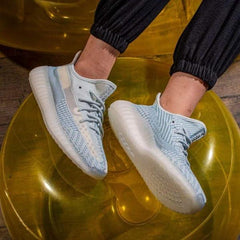 Adidas Yeezy 350 V2 Cloud White Reflective For Girls Semi UA Quality Full Accessories D 2054