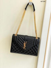 YSL SAINT LAURENT COLLEGE MEDIUM CHAIN BAG khaki dubble box packing 5380
