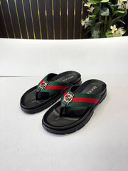 Gucci Pattern Strap Slide Multi