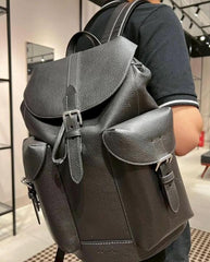 Coach Warner Backpack Signature Canvas Coated Canvas Leather With Dust Cover 909 Black