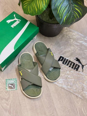 PUMA SOFTRIDE SEAVE CROSS STRAP GREEN