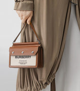 Burberry Horseferry Pocket Cross Body Bag With OG Box Dust Bag (Brown-205)
