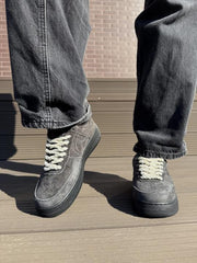 AirForce 1 Low Shadow Grey Black Suede Quality