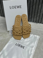 Loewe Beige Petal Anagram Slides For Women With Original Box And Dust Cover