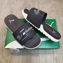 Puma BMW Motorsport Soft Comfort Premium Brown Beige Slides