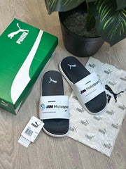 Puma BMW Motorsport Soft Comfort Premium White Black Slides