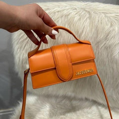 Jacquemus Leather LE Bambino With Sling Strap OG Box & Dust Bag (1120 Orange)
