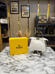 Fendi Peekaboo I see U Shoulder Bag With Box 731 White