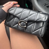 Coach Tabby Quilted Black Shoulder Bag With Box And Dust Bag CP150