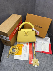 Louis Vuitton Capucines Mini Yellow OG Double Box With Dust Bag M24688 Yellow