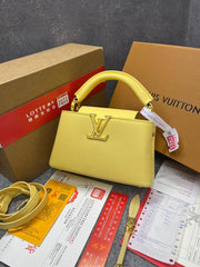 Louis Vuitton Capucines Mini Yellow OG Double Box With Dust Bag M24688 Yellow