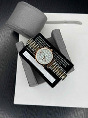 emporio armani two tone rose white watch for her womens girls F246