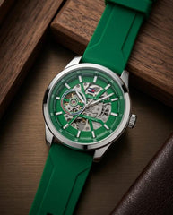 Tommy hilfiger Automatic Silicon Green-Silver-Green
