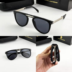 David Beckham silver black fold