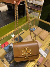 Tory Burch Elannor Premium Shoulder Bag With OG Box Dust Bag 112 Brown