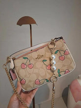 Coach Nolita 19 Pink Cherry Sling Bag With Box Dust Bag Sling Chain C1001 Pink Cherry