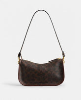 Coach Waverly 24i Shoulder Bag Signature Canvas Coffee With OG Box Dust Cover & Carry Bag