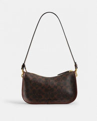 Coach Waverly 24i Shoulder Bag Signature Canvas Coffee With OG Box Dust Cover & Carry Bag