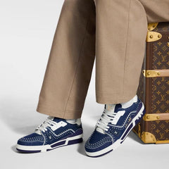 Louis Vuitton LV Trainer Indigo Blue Monogram Denim UA