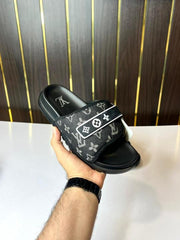 Louis Vuitton Premium Denim Flipflop Black