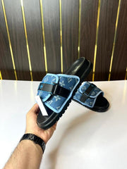 Louis Vuitton Premium Denim Flipflop Blue