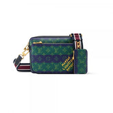 Louis Vuitton LV M45329 Virgil Abloh Trio Messenger Multi Crossbody Bag With OG Box & Dust Bag Emerald Green Navy Blue Gradient
