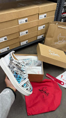 Christian louboutin vieira print junior premium sneaker UA QUALITY