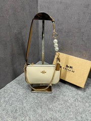 Coach Nolita 19 Lychee sling Bag With Box Dust Bag Sling Chain C1001 Lychee