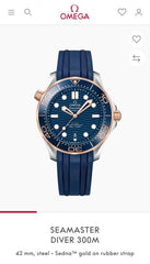 Omega Seamaster Diver 300M Automatic Blue Copper Blue