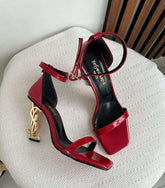 YSL Opyum Heels Premium Wine with OG Box & Carry Bag