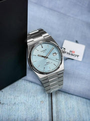Tissot 1853 Prx Automatic Top Quality Silver-SkyBlue